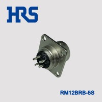 RM12BRB-5S日本广濑RM系列5针银色圆形插座